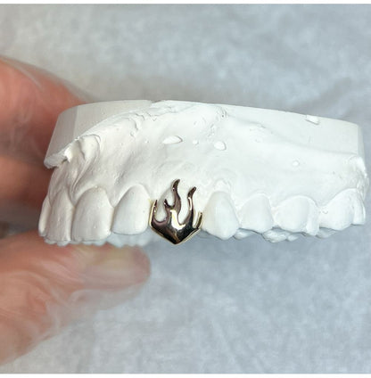 Flames Style Fire Cap Custom Made Grillz