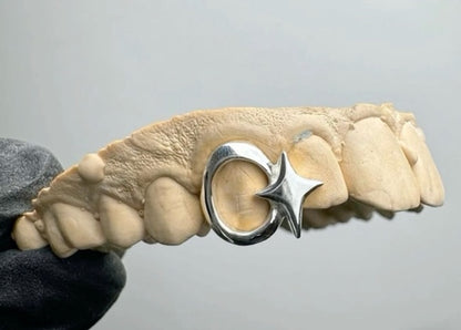 Open Face Window Star Custom Made Grillz