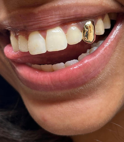 One (1) Single Plain Cap Custom Made Grillz