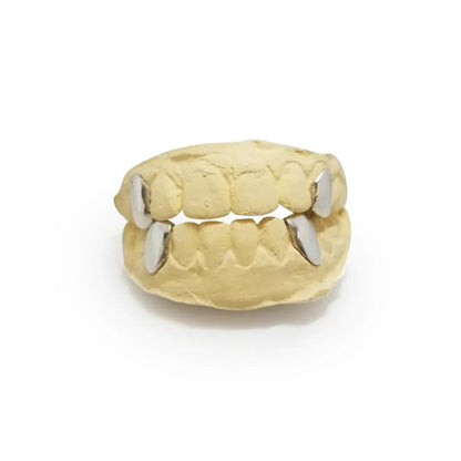 Four (4) Single Plain Caps Custom Made Grillz