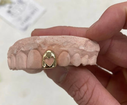 Heart Style Window Custom Made Grillz