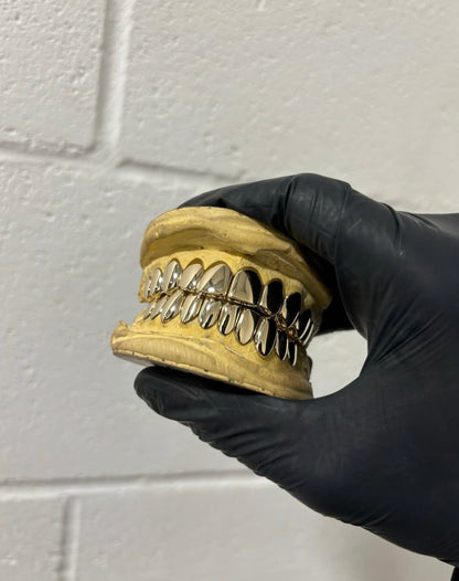 Full Mouth Gold Slugz (6 teeth) Custom Made Grillz