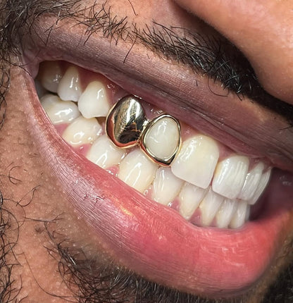 One (1) Single Plain Cap Custom Made Grillz