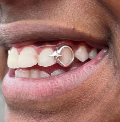 Open Face Window Star Custom Made Grillz